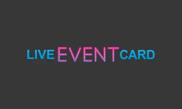 Live Event Card Gift Card